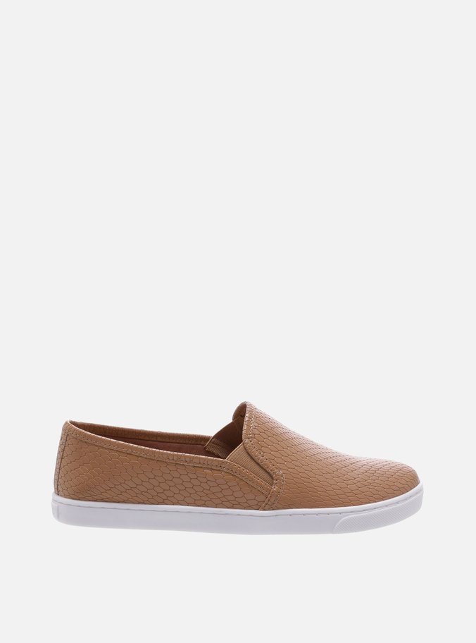 Tênis Slip On Snake Pale Nut