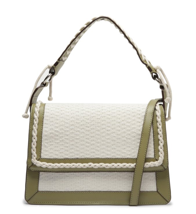 Bolsa Satchel Verde Couro Lívia Grande
