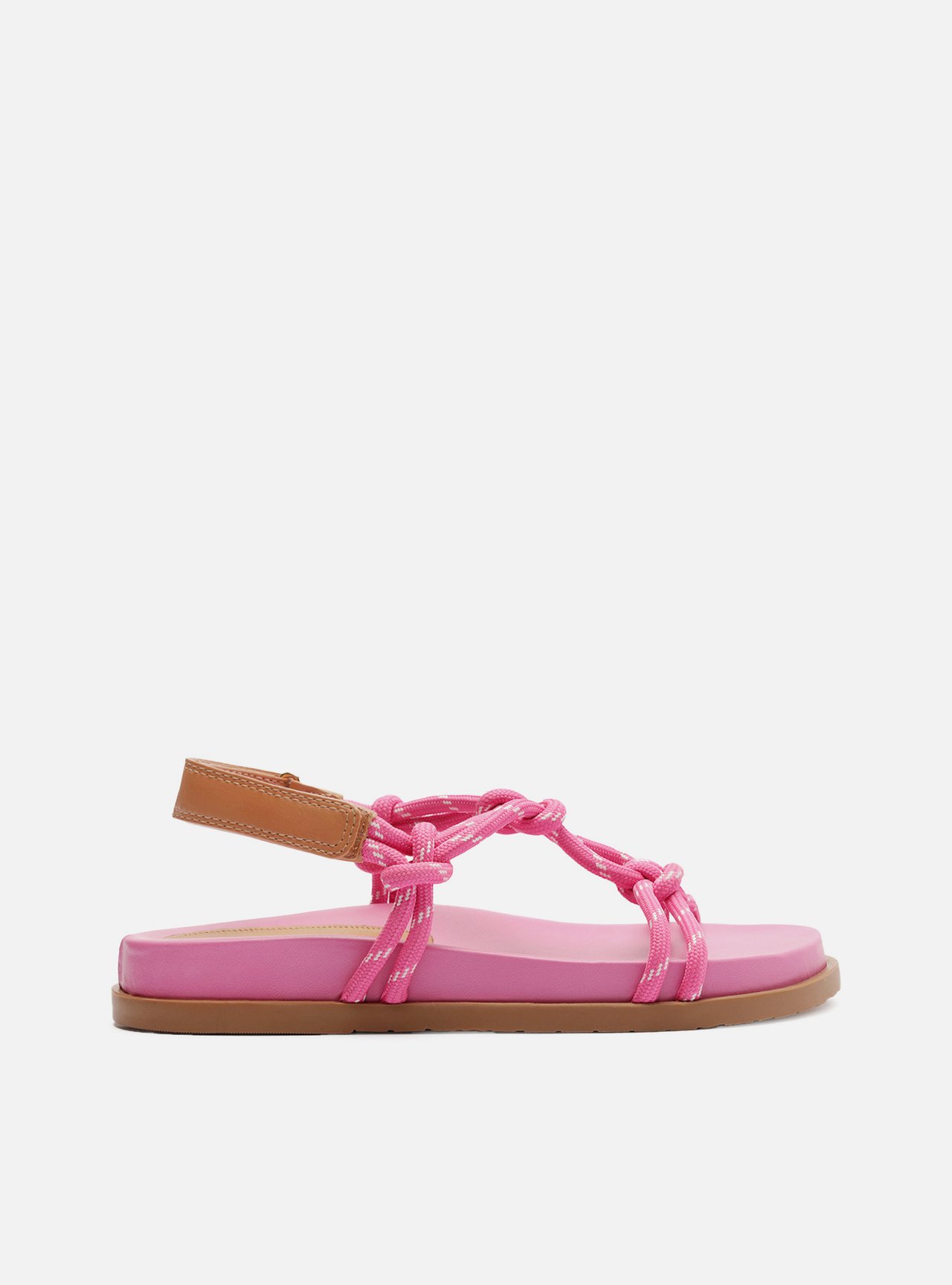 Sandália Papete Rosa Couro Custom Anklet — foto 6