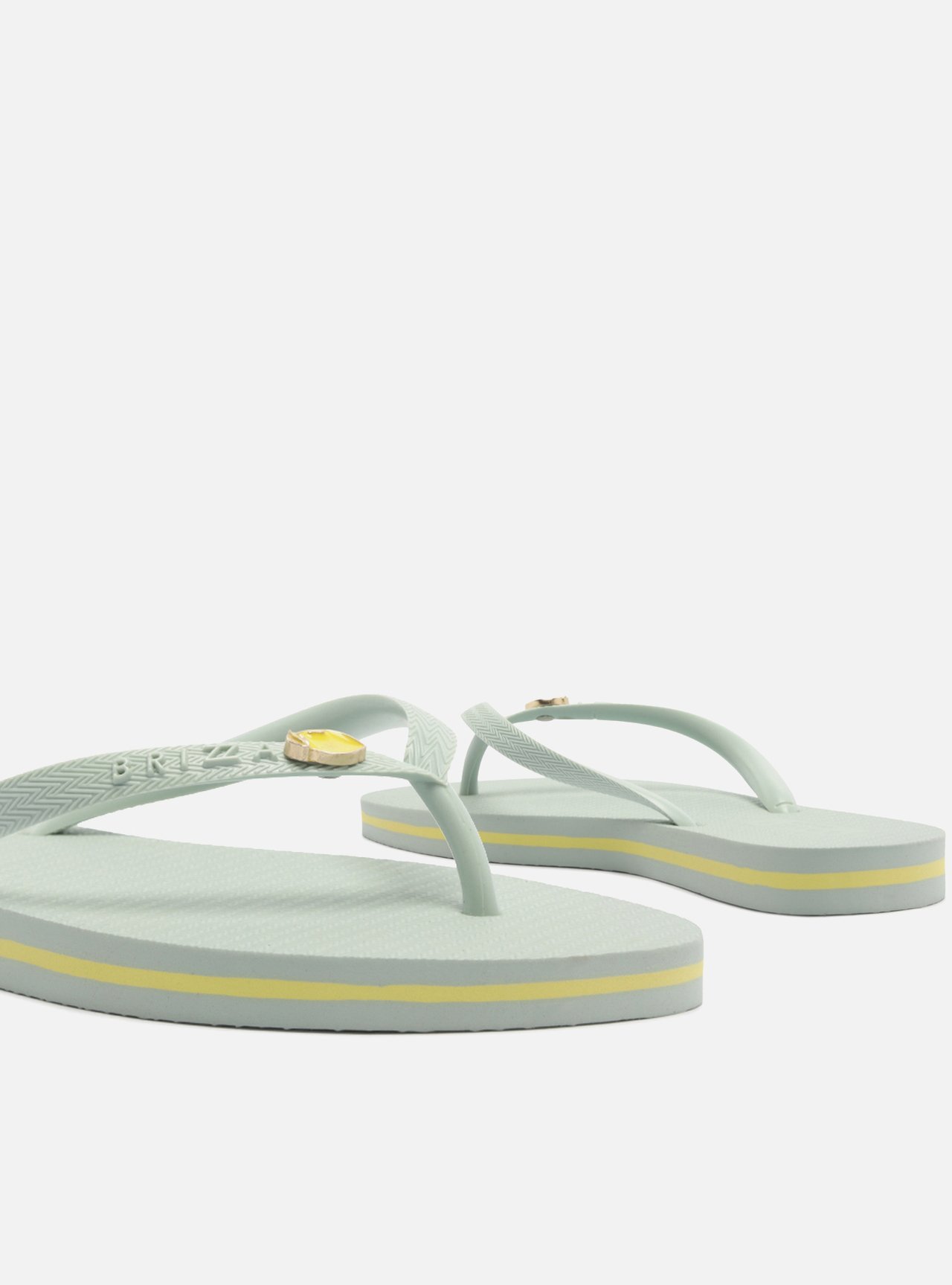 Chinelo de Dedo Azul Flatform Metais Brizza — foto 4