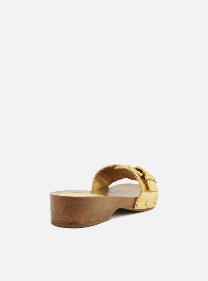 Sandália Dourada Flatform