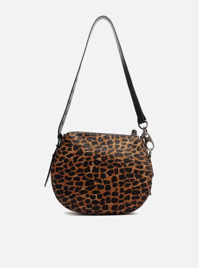 Bolsa Tiracolo Animal Print Onça Média Soft