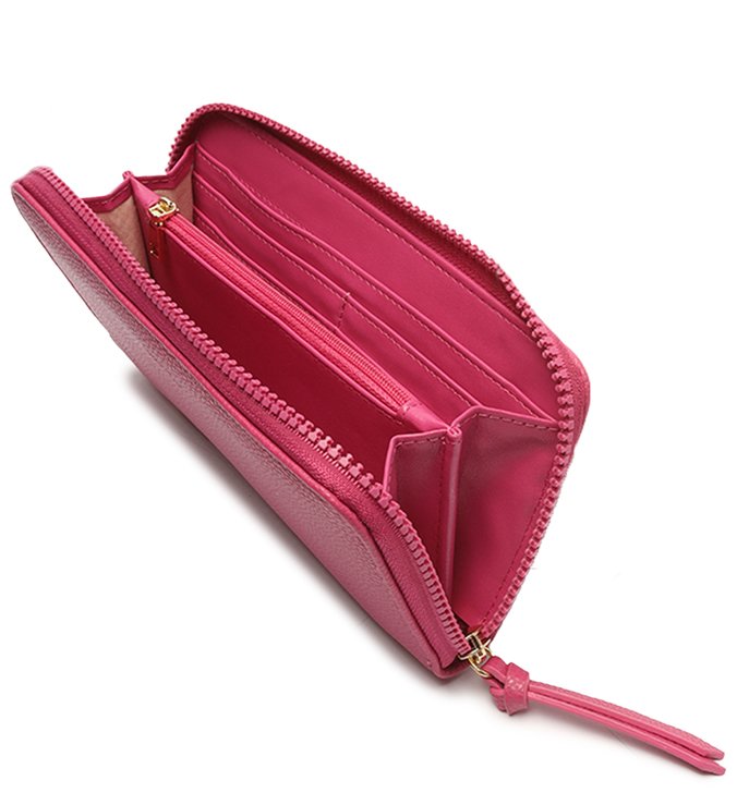 Bolsa Carteira Tiracolo Rosa Média Corrente