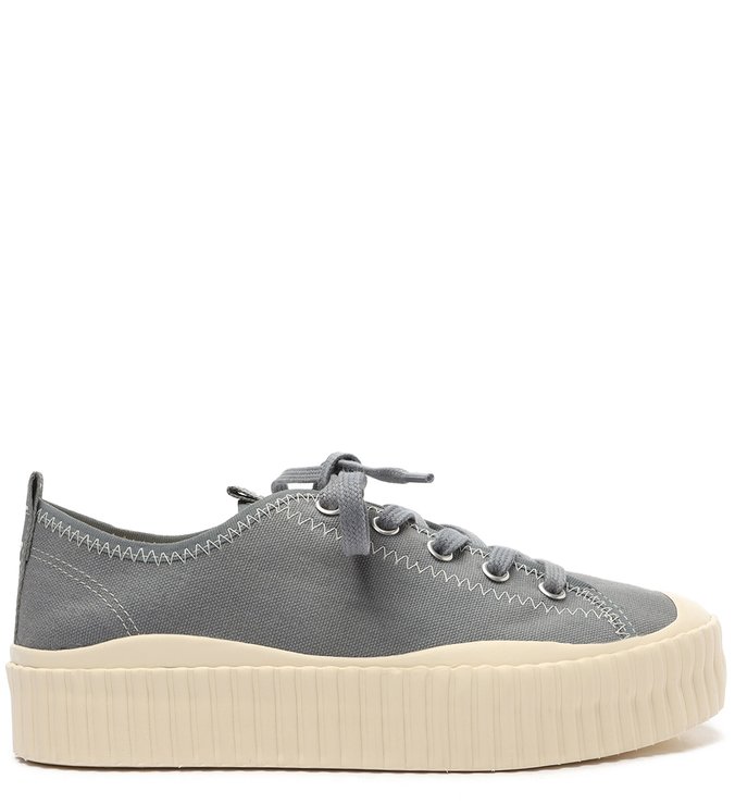 Tênis Azul Lona Flatform