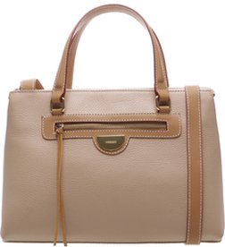 Bolsa Couro Tote Grande Maddalena Nude Crema | Arezzo