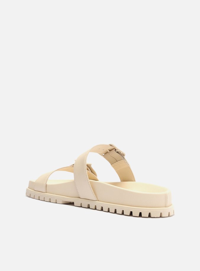 Papete Off-White Couro Tratorada Tiras