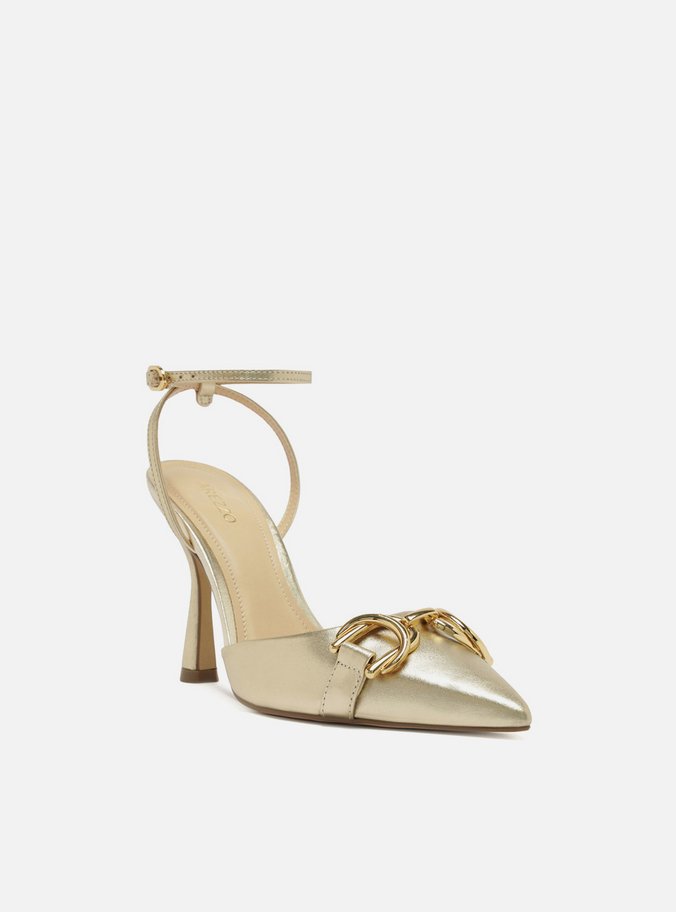 Scarpin Prata Salto Alto
