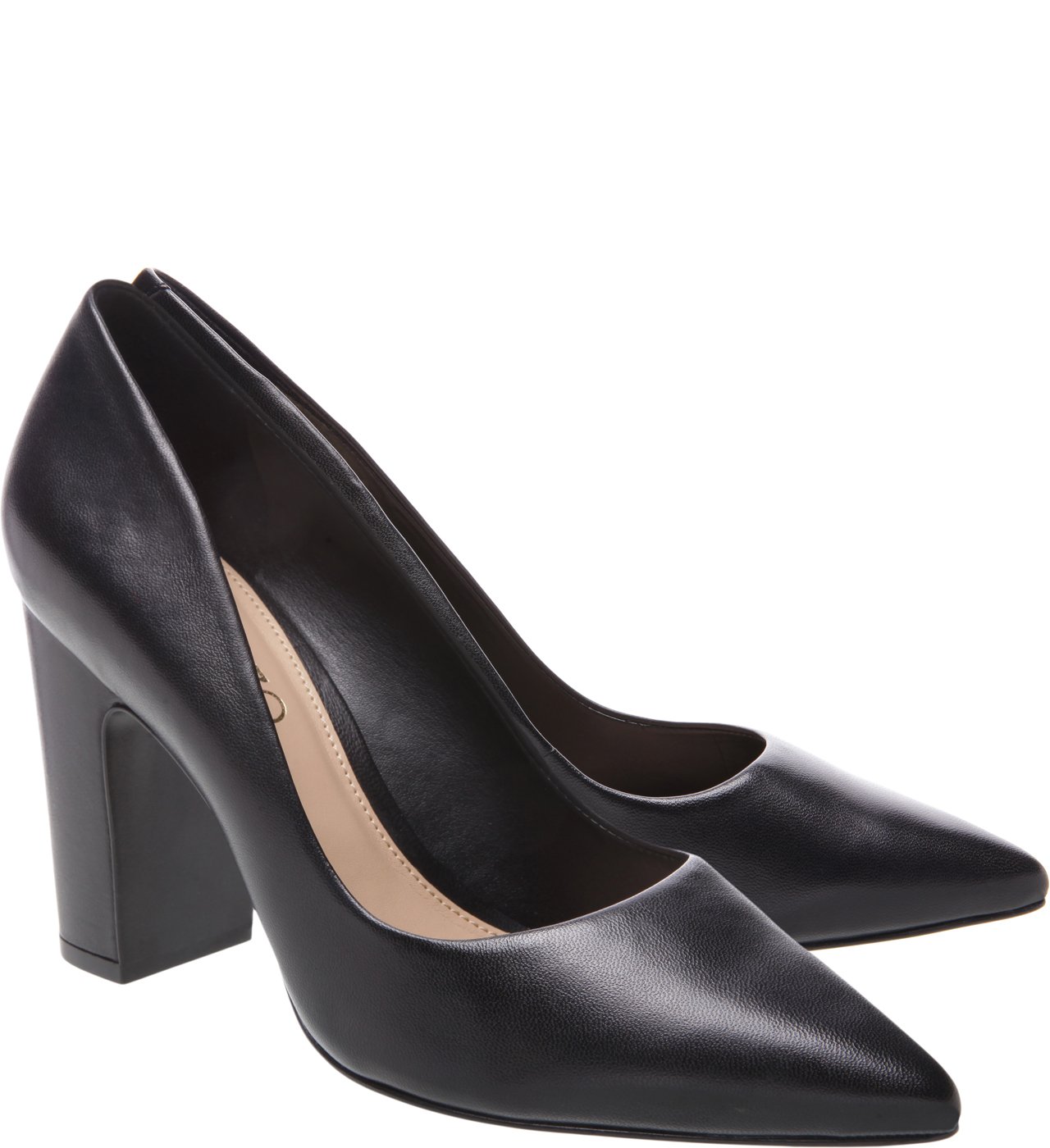 Scarpin Couro Croco Retrô Preto — foto 3