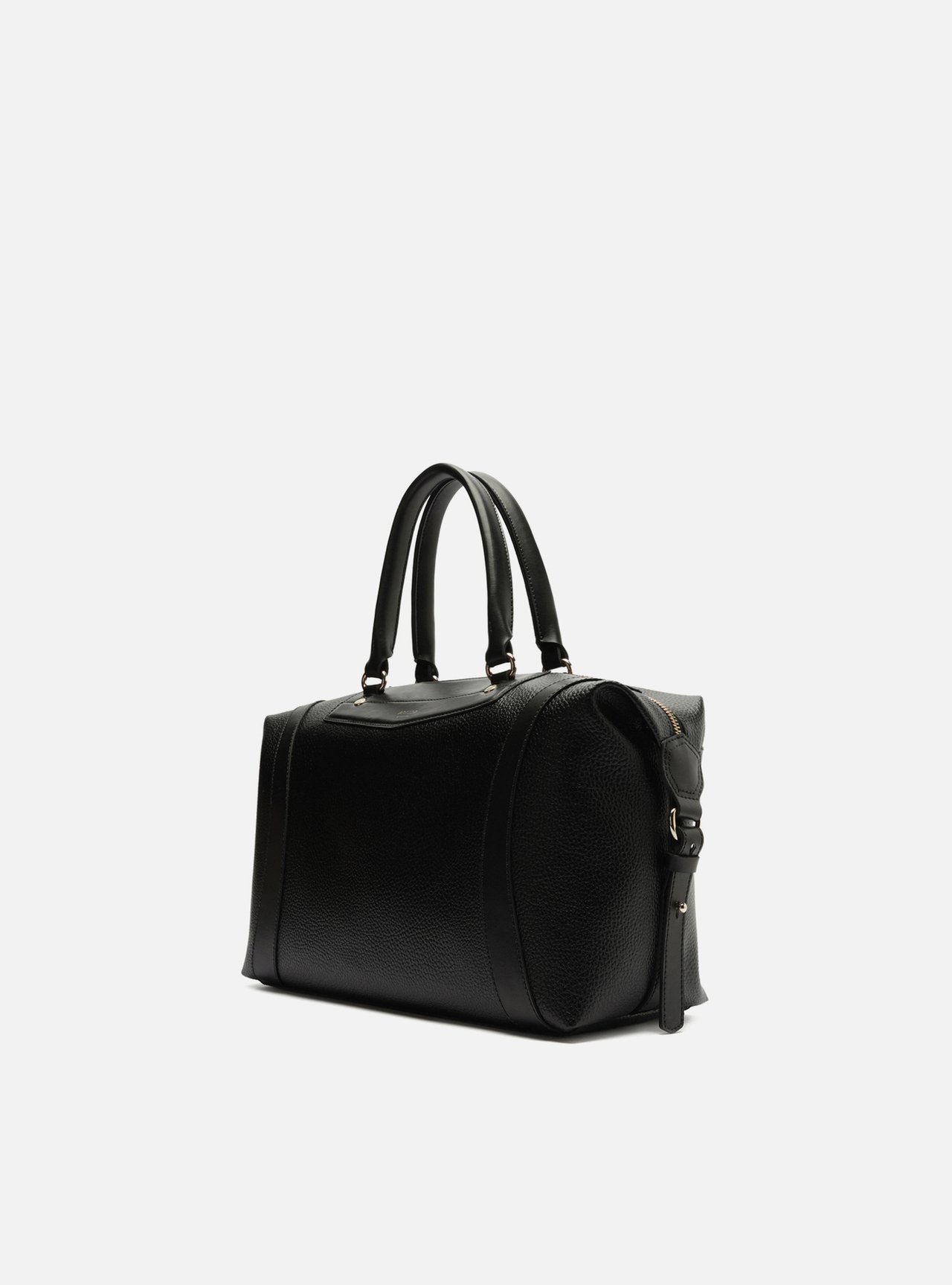 Bolsa Tiracolo Preta Média Detalhe Moldura — foto 2