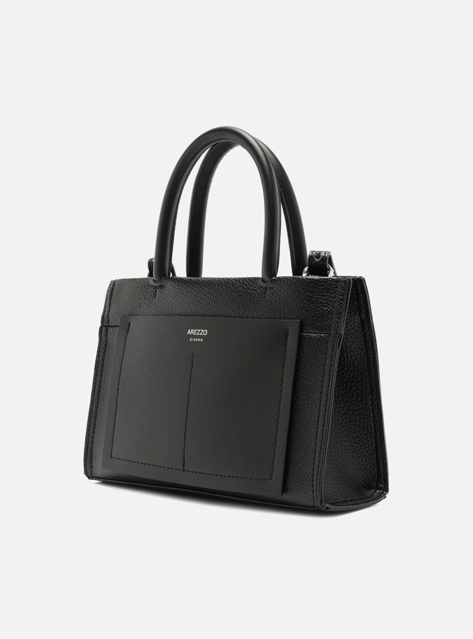 Bolsa Tote Preta Média Bolso