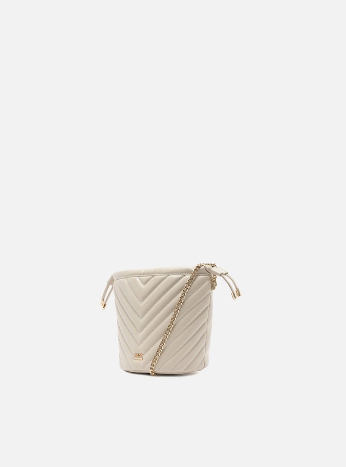Bolsa Bucket Off-White Matelassê Pequena
