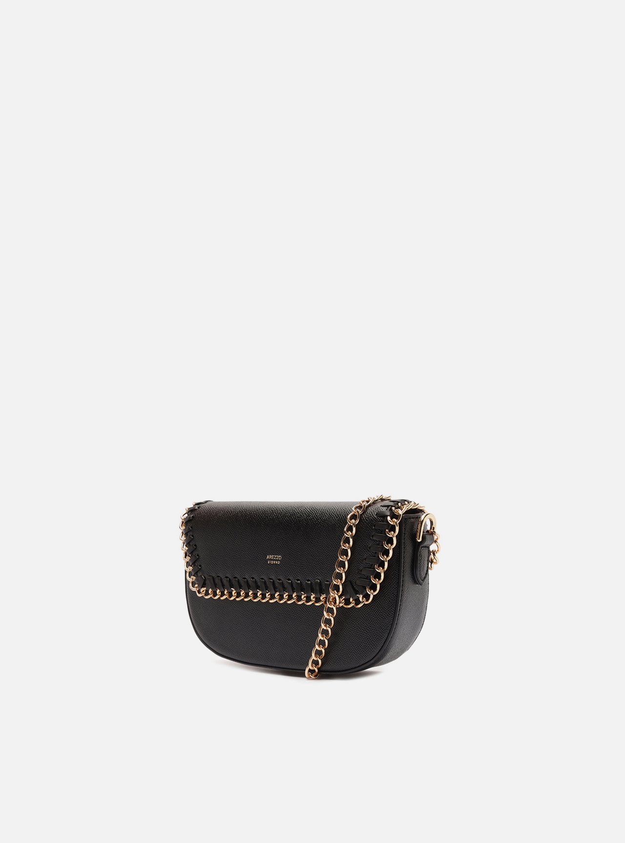 Bolsa Tiracolo Marrom Pequena Corrente — foto 2