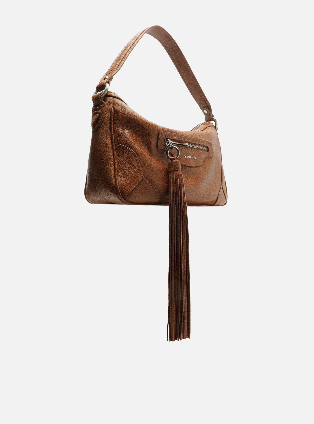 Bolsa Shoulder Marrom Couro Grande Barbicacho — foto 5