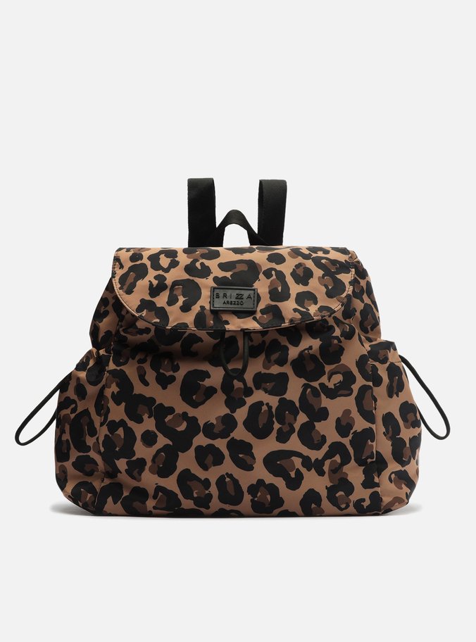 Mochila Animal Print Nylon Gigi Média