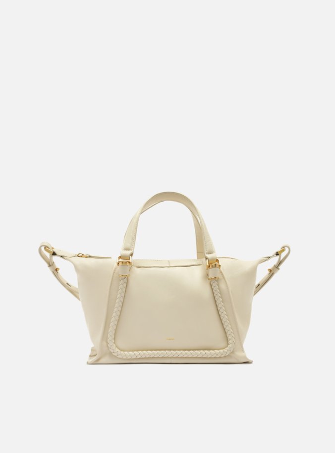 Bolsa Tote Branca Couro Média