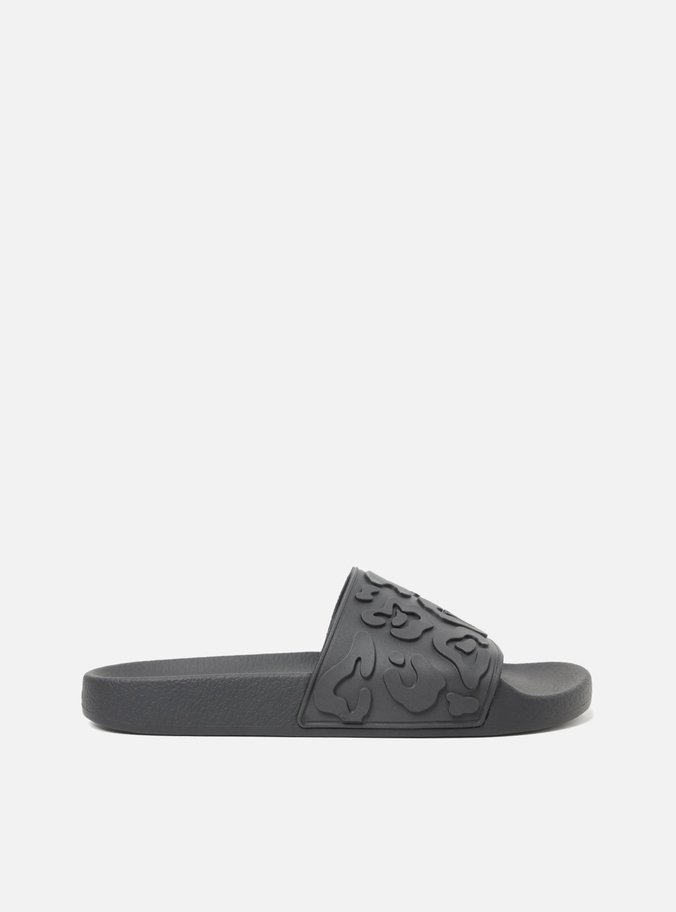 Slide Preto Animal Print Brizza