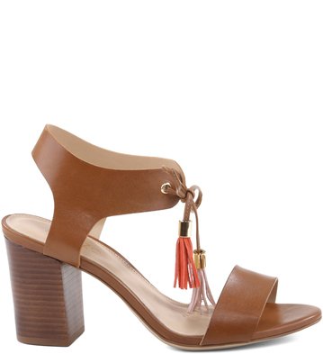 Sandália Barbicacho Bloco New-Caramel