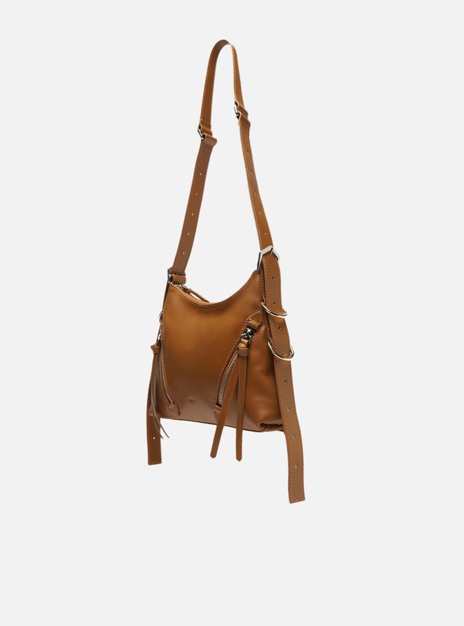 Bolsa Tiracolo Marrom Couro Pequena Alicia