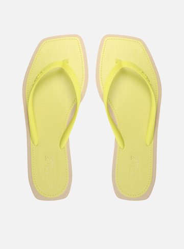 Chinelo de Dedo Amarelo Square Bicolor Brizza Color
