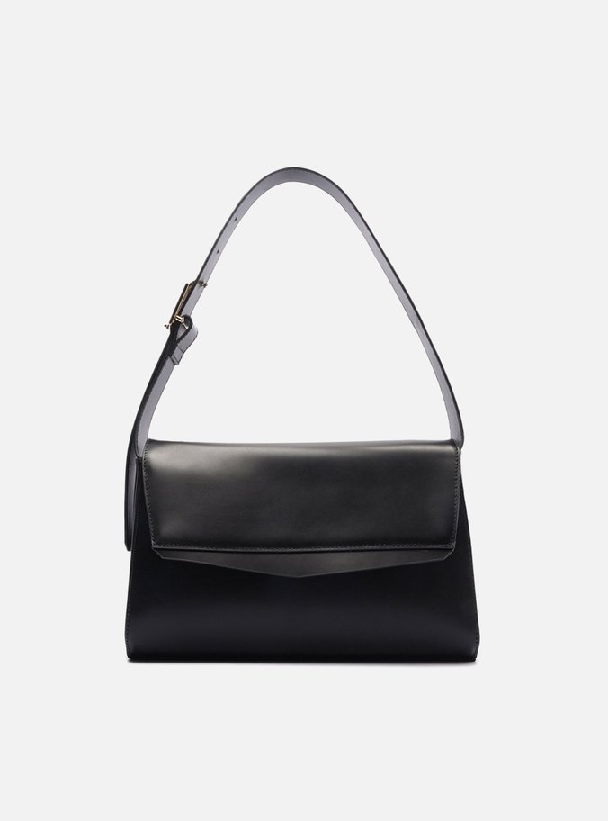 Bolsa Tiracolo Preta Couro Speciale Média
