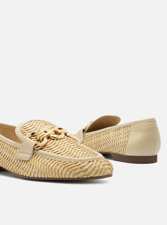 Mocassim Nude Tramado Metal Elos