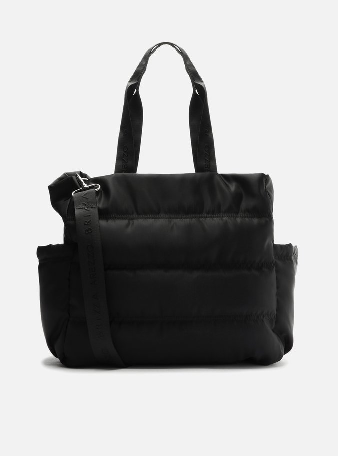 Bolsa Shopping Preta Nylon Gigi Sporty Grande