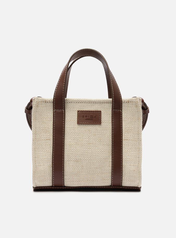 Bolsa Tote Cru Linho Pequena Lulu