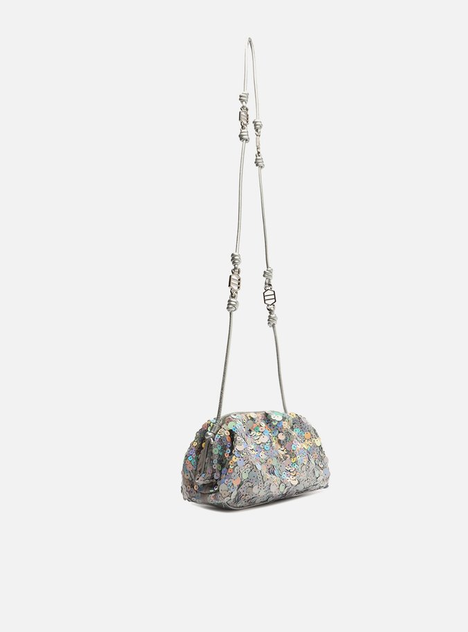 Bolsa Tiracolo Prata Aria Paetê
