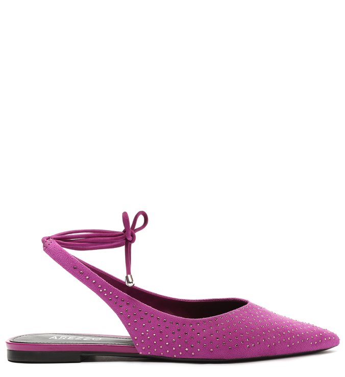 Sapatilha Roxa Acamurçada Slingback