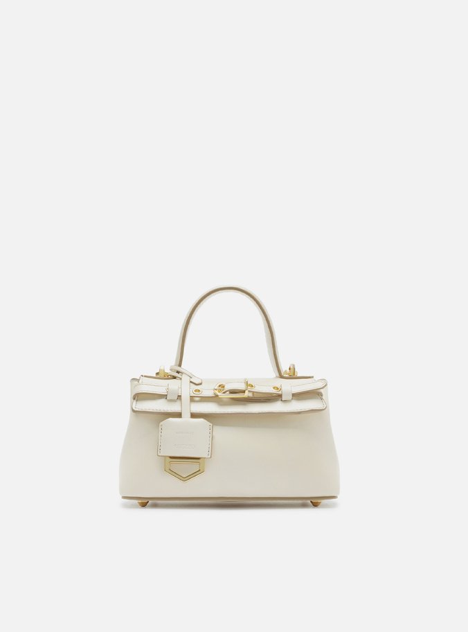 Tiracolo Off-White Couro Pequena Bag Charm Victória