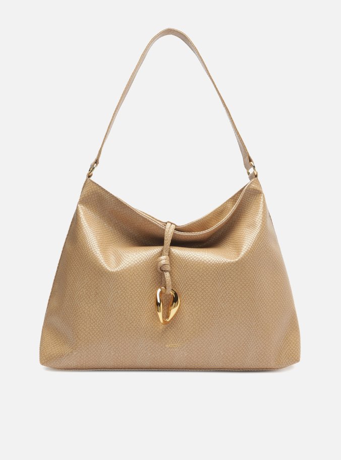 Bolsa Tiracolo Envernizada Nude Grande