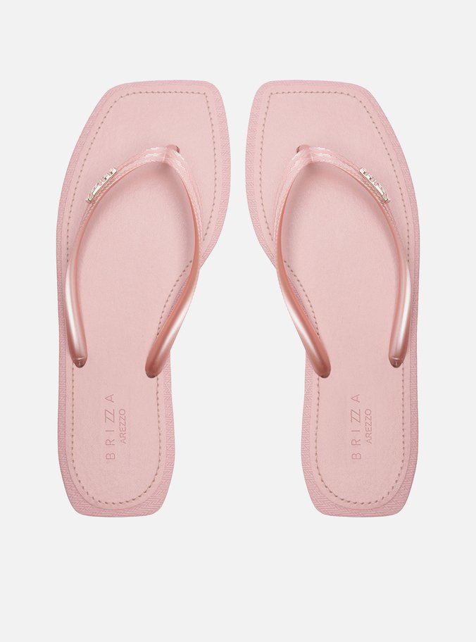 Chinelo de Dedo Rosa Square Brizza