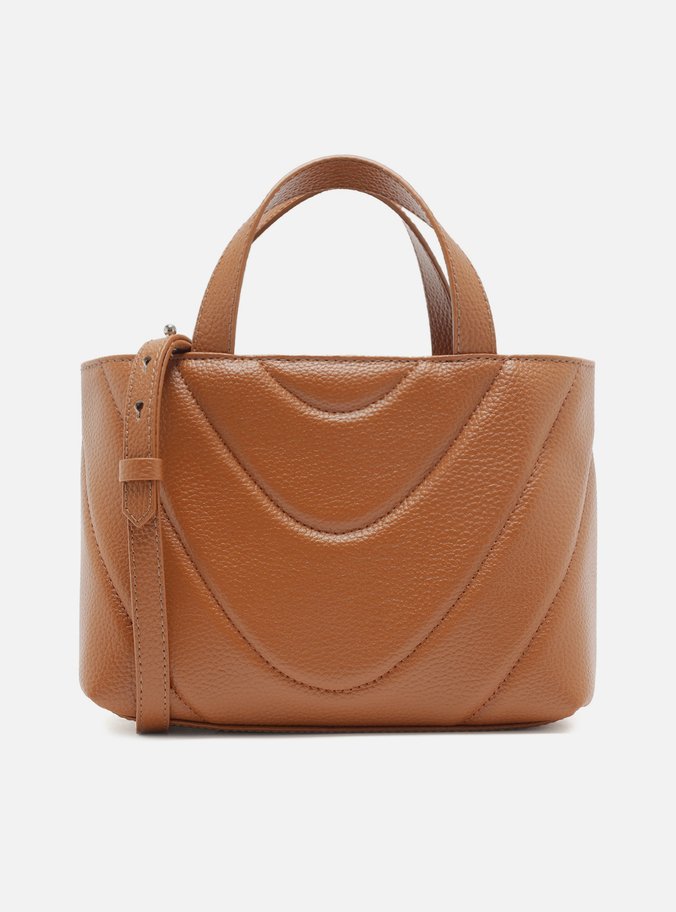 Bolsa Tote Marrom Zíper Média