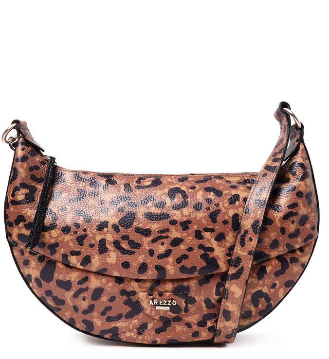 Bolsa Tiracolo Onça Couro Olívia Grande