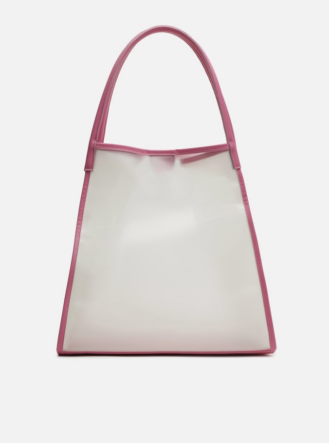Bolsa Tote Rosa Vinil Multicolorida Piscine Grande