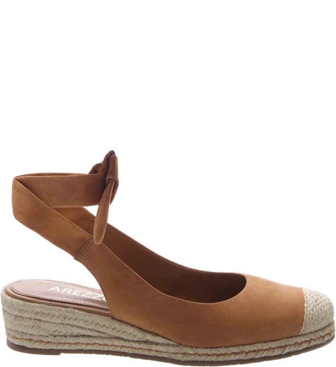 Espadrille Baixa Nobuck Alice Natural Tan