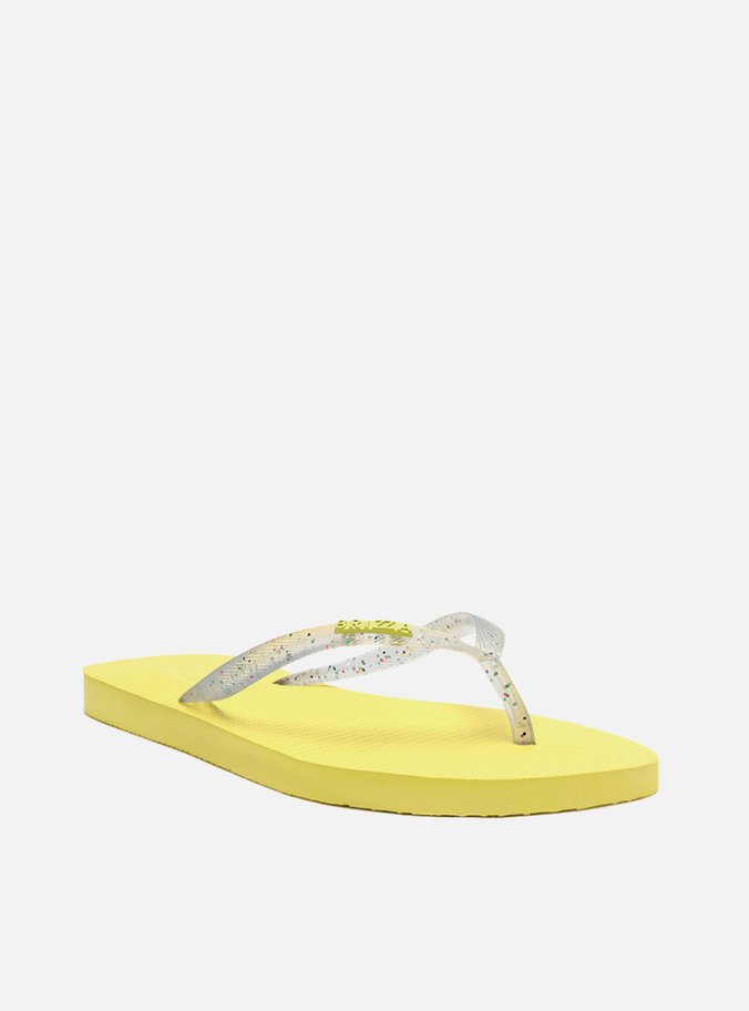 Chinelo de Dedo Amarelo Glitter Essential