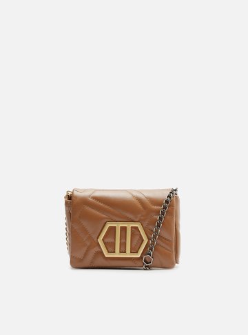 Mini Bag Tiracolo Marrom Nut Couro Emma