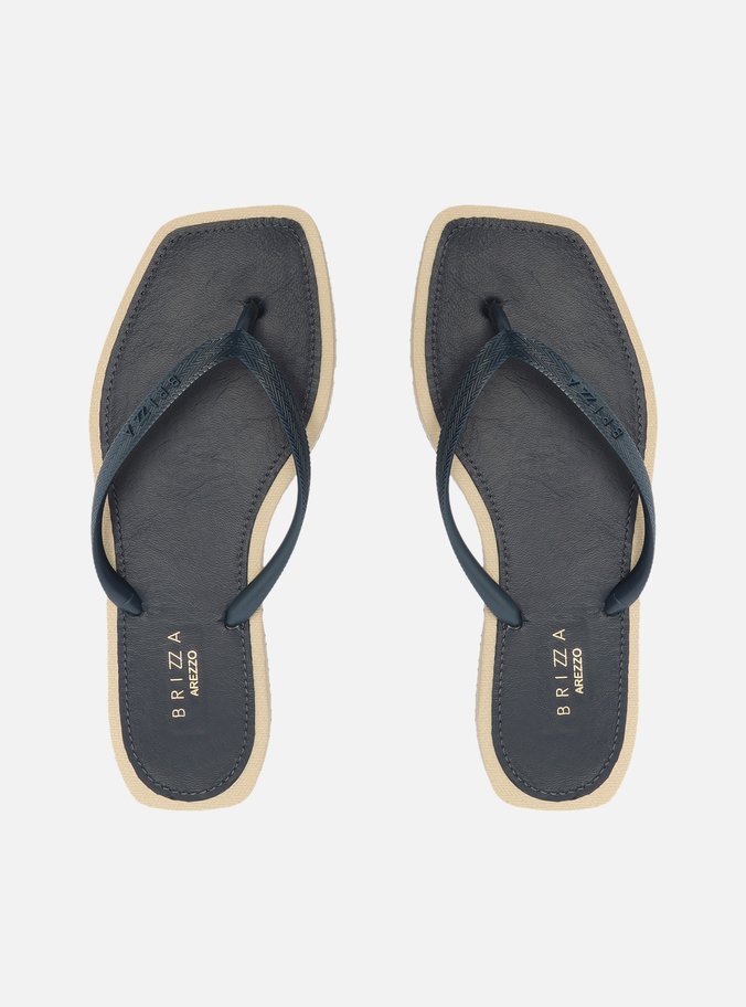 Chinelo de Dedo Preto Square Recouro Brizza