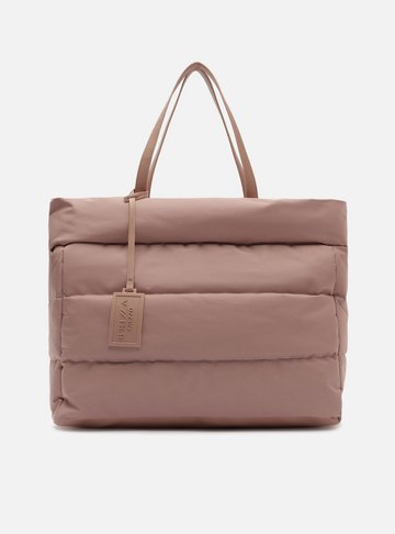 Arezzo — Bolsa Shopping Rosa Nylon Gigi Grande