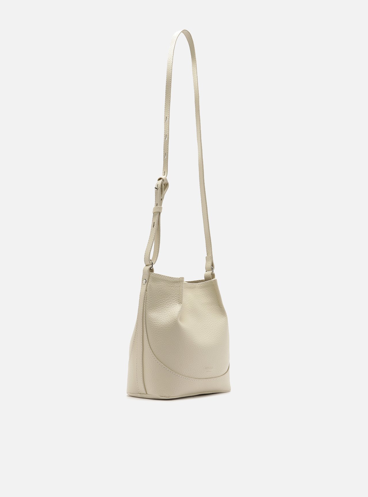Bolsa Bucket Branca Pequena Granulada — foto 5