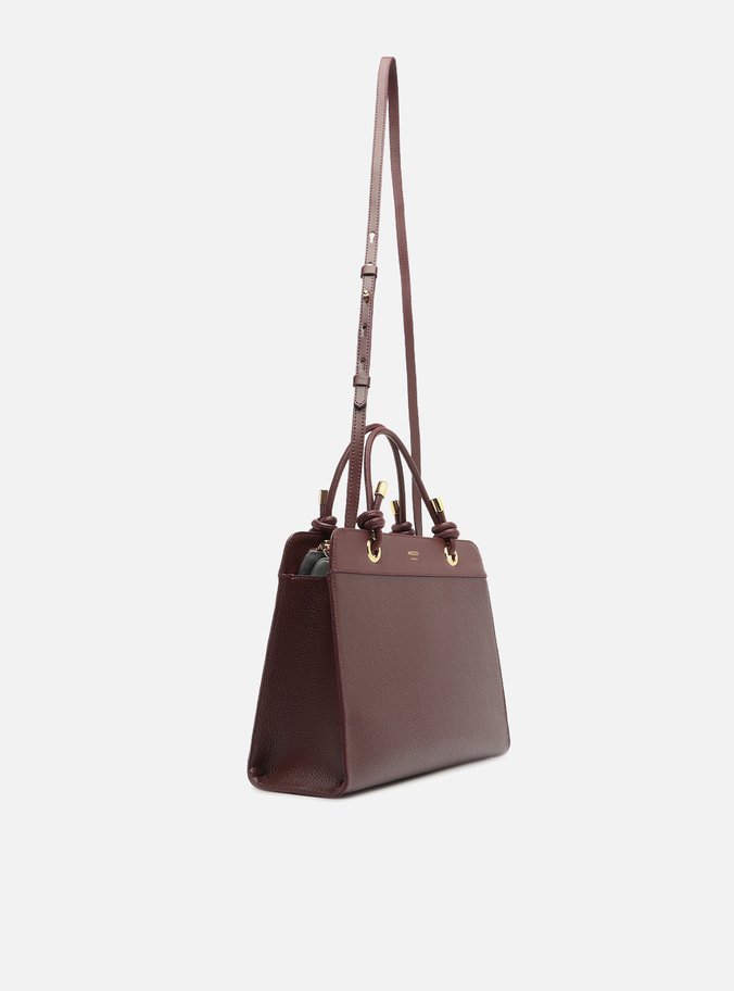 Bolsa Tote Marrom Média Enrolados