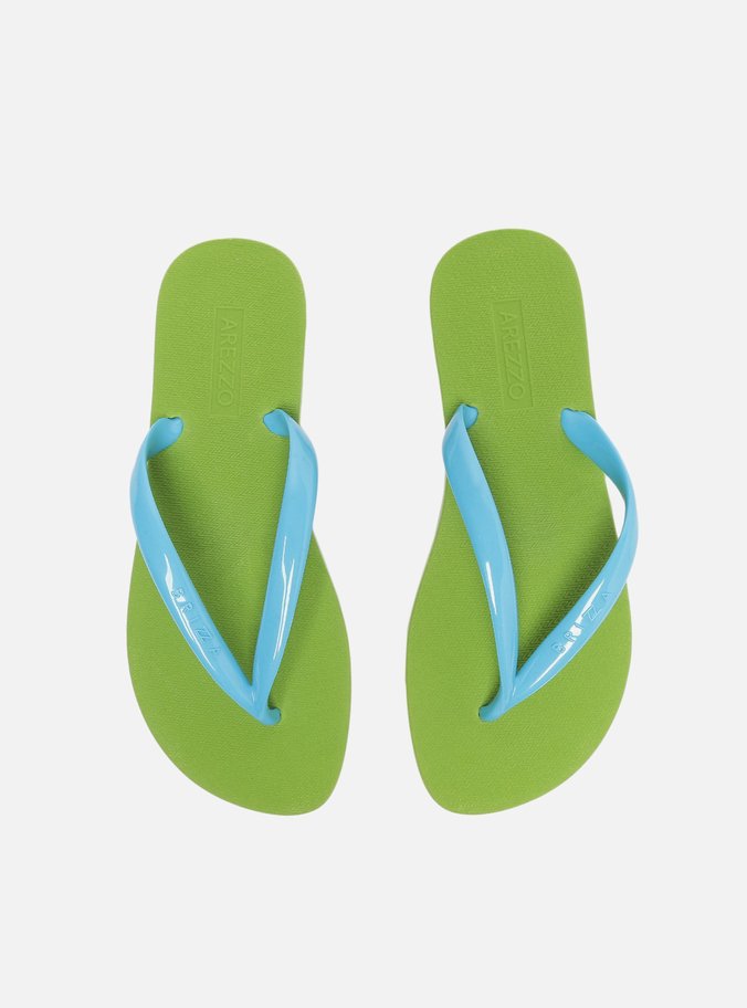 Kit Chinelo de Dedo Verde Multicolorido Brizza