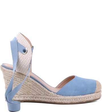 Espadrille Basic Suede Acqua
