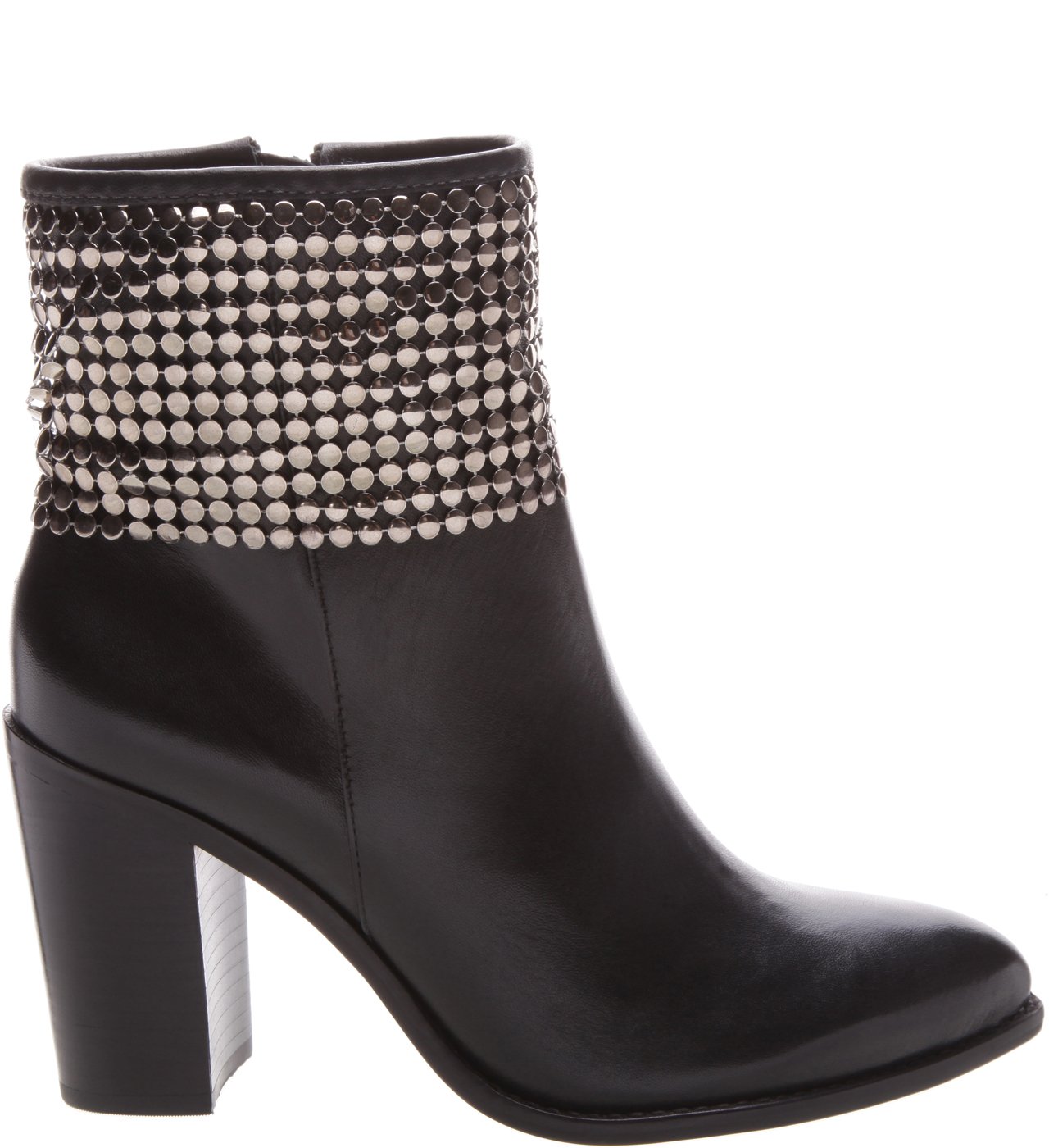 Bota couro discount malha preto arezzo