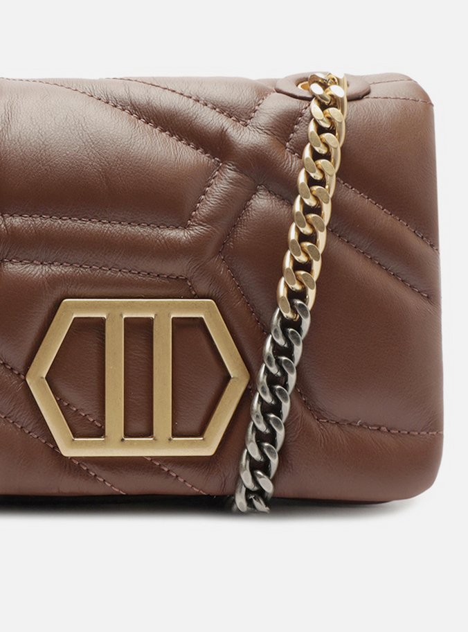 Bolsa Tiracolo Marrom Couro Emma Média