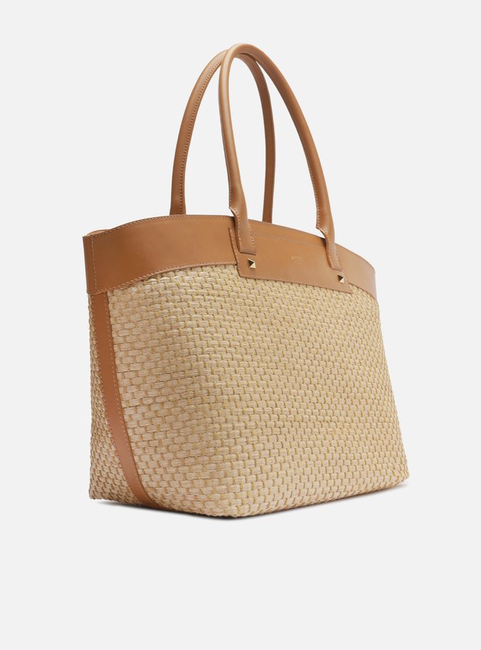 Bolsa Shopping Palha Grande Marrom