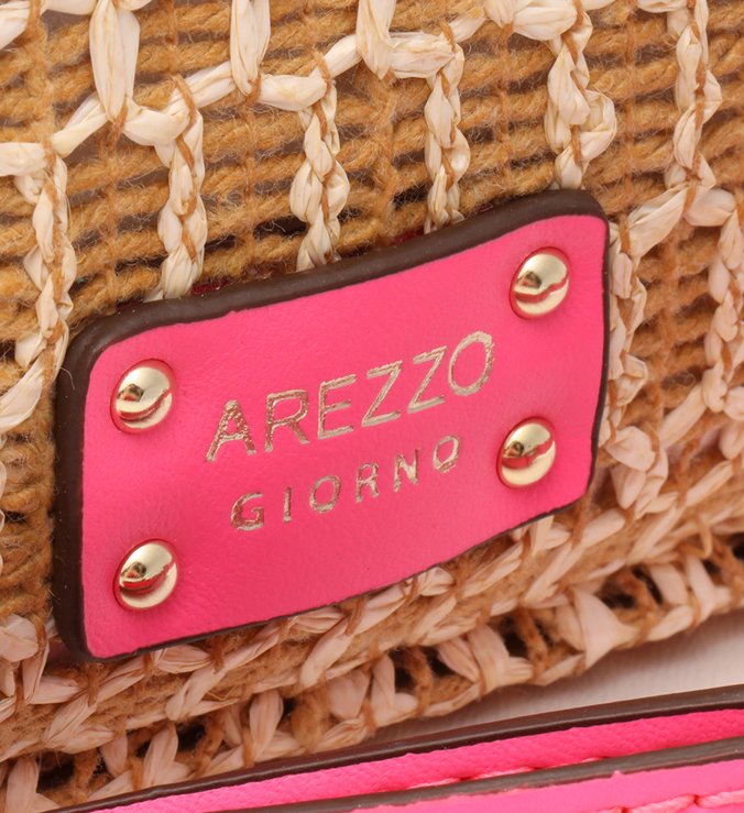 Bolsa Tiracolo Fibra Natural Milena Pequena Rosa