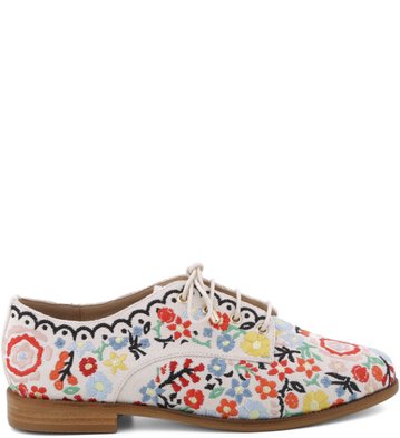 Oxford Lona Bordado Floral