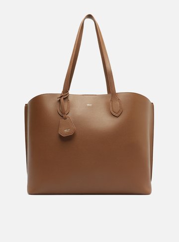 Bolsa Shopping Marrom Grande Bag Charm